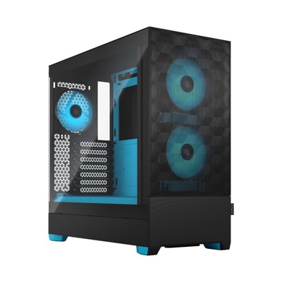 Fractal Design | Pop Air RGB | Side window | Cyan Core TG Clear Tint | ATX