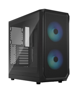 Fractal Design | Focus 2 | Side window | RGB Black TG Clear Tint | Midi Tower | Power supply included No | ATX  Hover