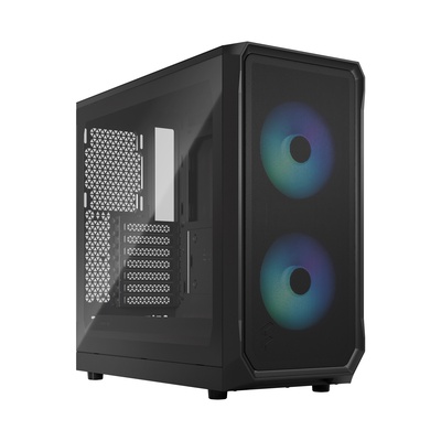  Fractal Design | Focus 2 | Side window | RGB Black TG Clear Tint | Midi Tower | Power supply included No | ATX