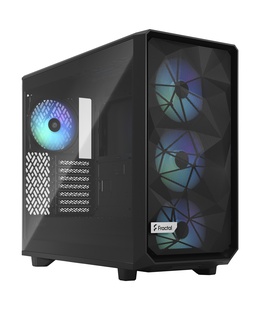 Fractal Design | Meshify 2 Lite RGB TG Light Tint | Side window | Black | E-ATX | Power supply included No | ATX  Hover