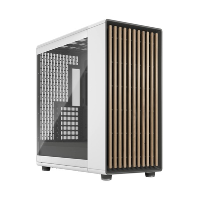  Fractal Design Computer Case | North XL | Chalk White TG Clear | ATX | Power supply included No