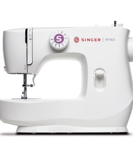  Singer | Sewing Machine | M1605 | Number of stitches 6 | Number of buttonholes 1 | White  Hover