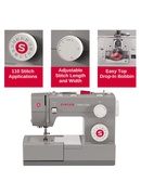  Singer | Sewing Machine | 4432 Heavy Duty | Number of stitches 110 | Number of buttonholes 1 | Grey Hover