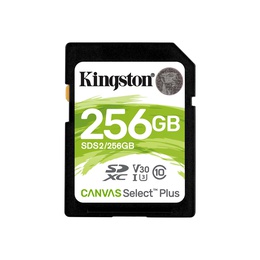  Kingston Canvas Select Plus - flash memory card - 256 GB - SDXC UHS-I | Kingston