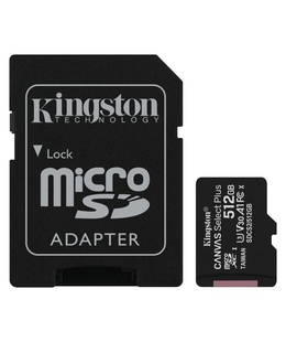  Kingston | Canvas Select Plus | 512 GB | Micro SD | Flash memory class 10 | SD adapter  Hover