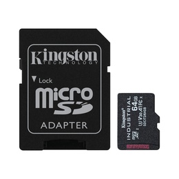  Kingston | UHS-I | 64 GB | microSDHC/SDXC Industrial Card | Flash memory class Class 10