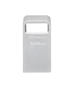 Kingston | USB 3.2 Flash Drive | DataTraveler micro | 128 GB | USB 3.2 | Silver  Hover