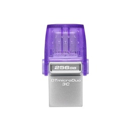  Kingston | DataTraveler | DT Micro Duo 3C | 256 GB | USB Type-C and Type-A | Purple