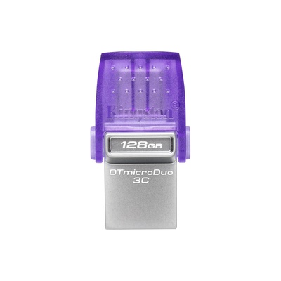  Kingston | DataTraveler | DT Micro Duo 3C | 128 GB | USB Type-C and Type-A | Purple