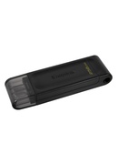  Kingston | USB Flash Drive | DataTraveler 70 | 256 GB | USB 3.2 Gen 1 Type-C | Black Hover