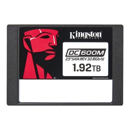 Kingston DC600M | 1920 GB | SSD form factor 2.5 | Solid-state drive interface SATA Rev. 3.0 | Read speed 560 MB/s | Write speed 530 MB/s