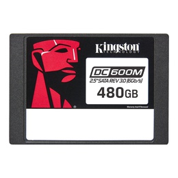  Kingston DC600M | 480 GB | SSD form factor 2.5 | Solid-state drive interface SATA Rev. 3.0 | Read speed 560 MB/s | Write speed 530 MB/s