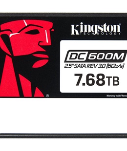  Kingston DC600M | 7680 GB | SSD form factor 2.5 | Solid-state drive interface SATA Rev. 3.0 | Read speed 560 MB/s | Write speed 530 MB/s  Hover