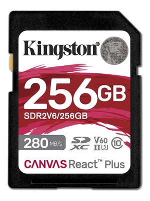  Kingston | Canvas React Plus | 256 GB | SD | Flash memory class 10  Hover