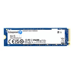  Kingston SSD | NV3 | 2000 GB | SSD form factor M.2 2280 | Solid-state drive interface PCIe NVMe Gen 4.0 (x4) | Read speed 6000 MB/s | Write speed 5000 MB/s