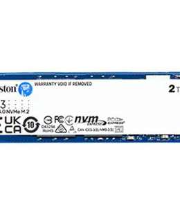  Kingston SSD | NV3 | 2000 GB | SSD form factor M.2 2280 | Solid-state drive interface PCIe NVMe Gen 4.0 (x4) | Read speed 6000 MB/s | Write speed 5000 MB/s  Hover