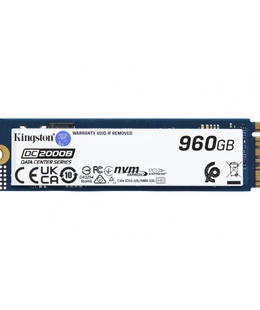 Kingston SSD | DC2000B | 960 GB | SSD form factor M.2 2280 | Solid-state drive interface PCIe NVMe Gen 4.0 (x4) | Read speed 7000 MB/s | Write speed 1300 MB/s  Hover