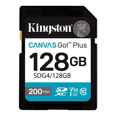  Kingston | Canvas Go! Plus | 128 GB | SD | Flash memory class Class 10