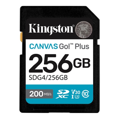  Kingston | Canvas Go! Plus | 256 GB | SD | Flash memory class Class 10