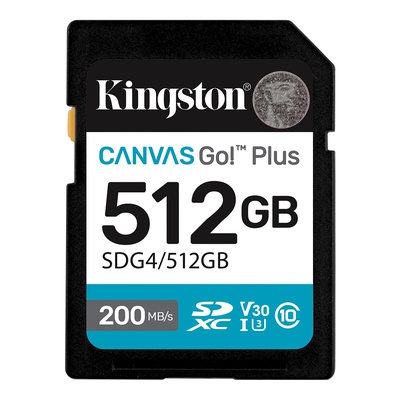  Kingston | Canvas Go! Plus | 512 GB | SD | Flash memory class Class 10