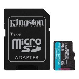  Kingston | Canvas Go! Plus | 64 GB | SD | Flash memory class Class 10