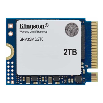  Kingston SSD | NV3 | 2000 GB | SSD form factor M.2 2230 | Solid-state drive interface PCIe 4.0 x4 NVMe | Read speed 6000 MB/s | Write speed 5000 MB/s