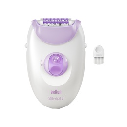 Epilātors Braun Epilator | SE3-000 Silk épil 3 | Number of power levels 2 | White/Purple