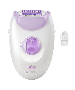 Epilātors Braun Epilator | SE3-000 Silk épil 3 | Number of power levels 2 | White/Purple  Hover