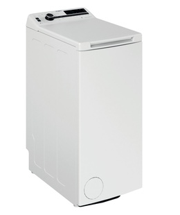 Veļas mazgājamā  mašīna Whirlpool Washing Machine | TDLRB 6251BS EU | Energy efficiency class B | Top loading | Washing capacity 6 kg | 1200 RPM | Depth 60 cm | Width 40 cm | LED | White  Hover