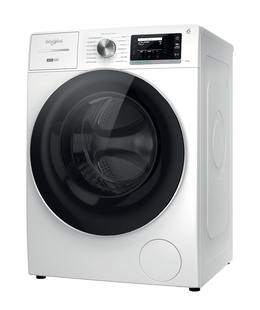 Veļas mazgājamā  mašīna Whirlpool Washing machine | W8 99AD SILENCE EE | Energy efficiency class A | Front loading | Washing capacity 9 kg | 1400 RPM | Depth 64.3 cm | Width 59.9 cm | LCD | Steam function | Direct drive | White  Hover