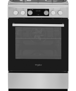 Virtuves plīts Whirlpool Cooker | WS5G8CHX/E/1 | Hob type Gas | Oven type Electric | Stainless steel | Width 50 cm | LED | Depth 60 cm | 60 L  Hover