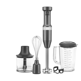 Mikseris KitchenAid Hand blender with accessories | 5KHBV83EDG | Hand Blender | 180 W | Number of speeds Variable | Charcoal Grey