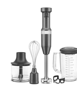 Mikseris KitchenAid Hand blender with accessories | 5KHBV83EDG | Hand Blender | 180 W | Number of speeds Variable | Charcoal Grey  Hover