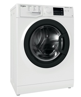 Veļas mazgājamā  mašīna Whirlpool Washing machine | WRSB 7259 WB EU | Energy efficiency class B | Front loading | Washing capacity 7 kg | 1200 RPM | Depth 43.5 cm | Width 59.5 cm | Display | LED | Steam function | White  Hover