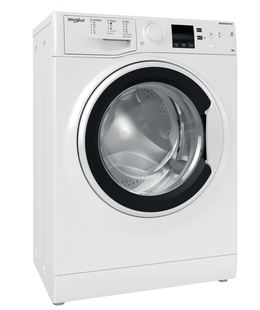 Veļas mazgājamā  mašīna Whirlpool Washing machine | WRBSS 6249 W EU | Energy efficiency class C | Front loading | Washing capacity 6 kg | 1200 RPM | Depth 42.5 cm | Width 59.5 cm | Display | LED | White  Hover
