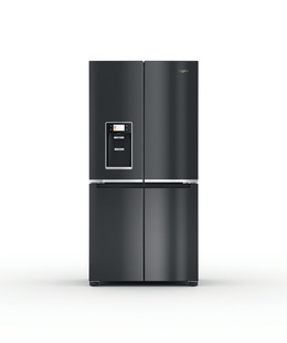  Whirlpool Refrigerator | WQ9I FO2BX EF | Energy efficiency class E | Free standing | Side by side | Height 187.6 cm | No Frost system | Fridge net capacity 355 L | Freezer net capacity 237 L | Display | 41 dB | Black  Hover