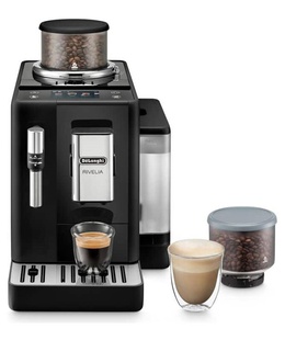  Delonghi Coffee Machine | EXAM 440.35.B RIVELIA | Pump pressure 19 bar | Built-in milk frother | Automatic | 1450 W | Onyx Black  Hover