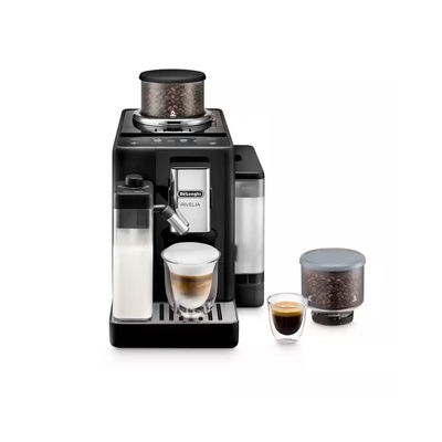  Delonghi | Coffee Maker | EXAM440.55.B Rivelia | Pump pressure 19 bar | Built-in milk frother | Automatic | 1450 W | Onyx Black