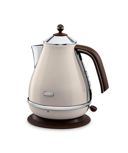 Tējkanna Delonghi | KBOV 2001.BG | Standard kettle | 2000 W | 1.7 L | Stainless steel | 360° rotational base | Beige  Hover