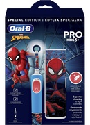 Birste Oral-B | Electric Toothbrush with Travel Case | Vitality PRO Kids Spiderman | Rechargeable | For children | Number of brush heads included 1 | Number of teeth brushing modes 2 | Blue Hover