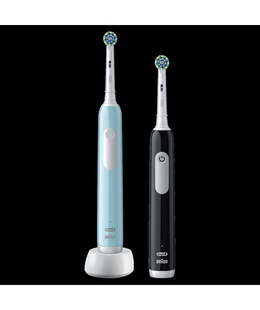 Birste Oral-B | Electric Toothbrush | Pro Series 1 Duo | Rechargeable | For adults | Number of brush heads included 2 | Number of teeth brushing modes 3 | Blue/Black  Hover