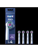 Birste Oral-B | Replaceable toothbrush heads | EB18-4 3D White Pro | Heads | For adults | Number of brush heads included 4 | White