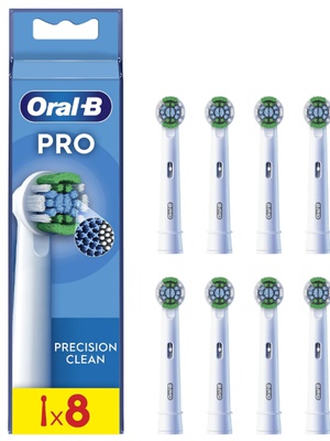 Birste Oral-B | Precision Clean Brush Set | EB20RX-8 | Heads | For adults | Number of brush heads included 8 | White  Hover
