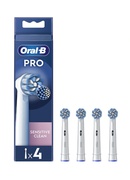 Birste Oral-B | Replaceable toothbrush heads | EB60X-4 Sensitive Clean Pro | Heads | For adults | Number of brush heads included 4 | White