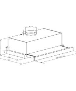  Candy | Hood | CBT625/2X | Telescopic | Energy efficiency class B | Width 60 cm | 332 m³/h | Mechanical control | LED | Stainless steel  Hover