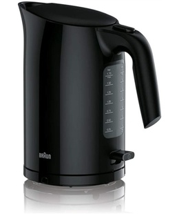 Braun | Kettle | WK3100BK PurEase | Standard | 2200 W | 1.7 L | Plastic | 360° rotational base | Black  Hover