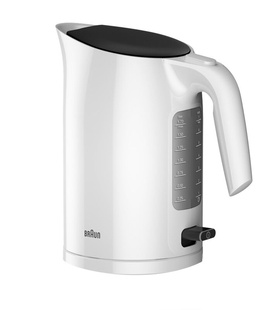 Tējkanna Braun | Kettle | WK3100WH PurEase | Standard | 2200 W | 1.7 L | Plastic | 360° rotational base | White  Hover