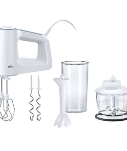 Mikseris Braun | MultiMix 3 Hand Mixer | HM 3135 WH | Hand Mixer | 500 W | Number of speeds 5 | Turbo mode | White  Hover