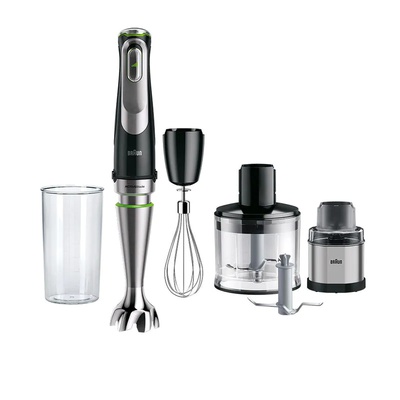 Mikseris Braun | Hand Blender | MQ9138XI MultiQuick 9 | Hand Blender | 1200 W | Number of speeds 3 | Chopper | Ice crushing | Black/Stainless Steel