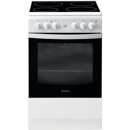 Virtuves plīts INDESIT | Cooker | IS5V8GMW/E | Hob type Vitroceramic | Oven type Electric | White | Width 50 cm | Grilling | Depth 60 cm | 57 L